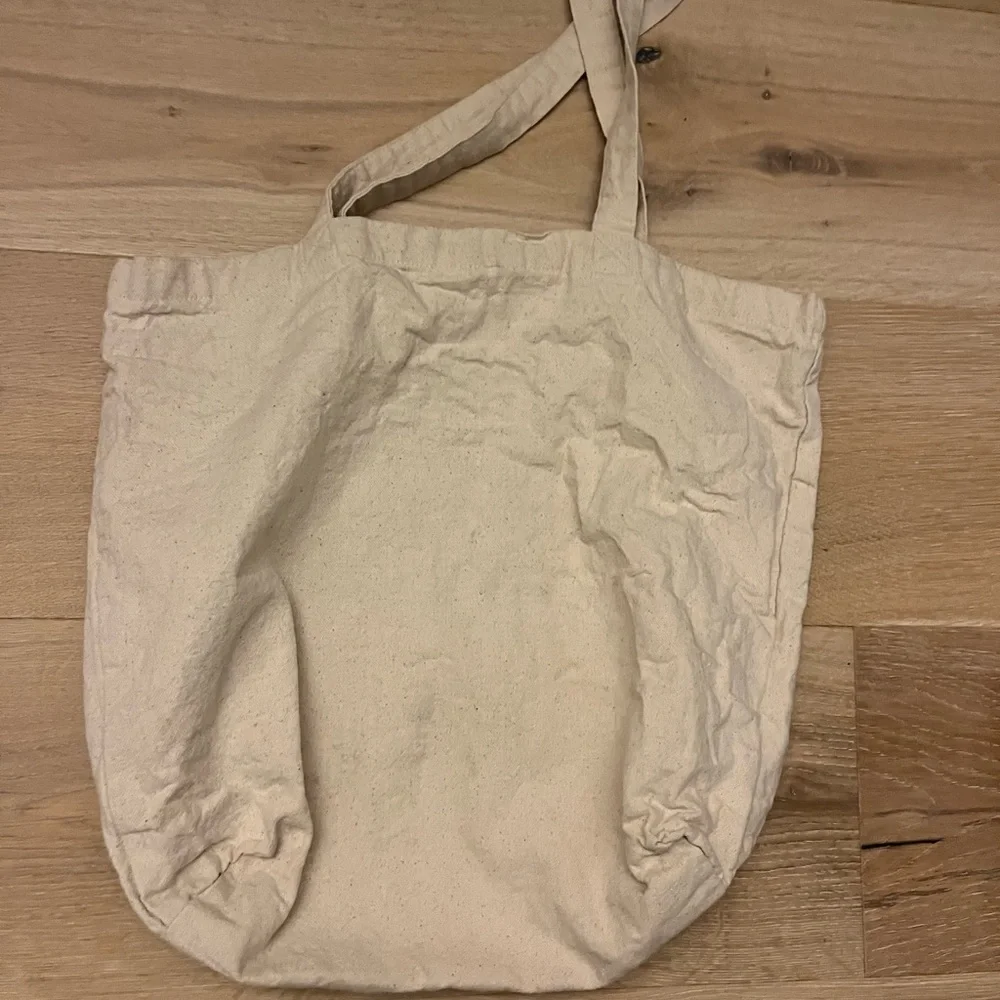 Aviator Nation Cream Tote with Multicolor Stripes - Picture 2 of 2